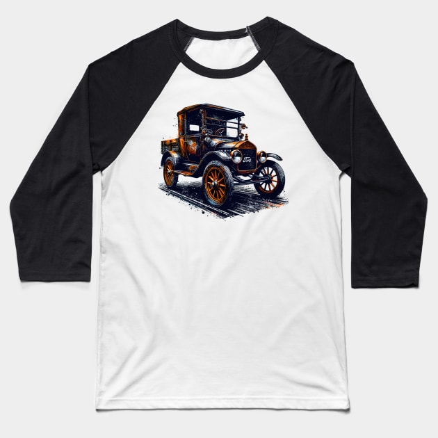 Ford Model T Baseball T-Shirt by Vehicles-Art